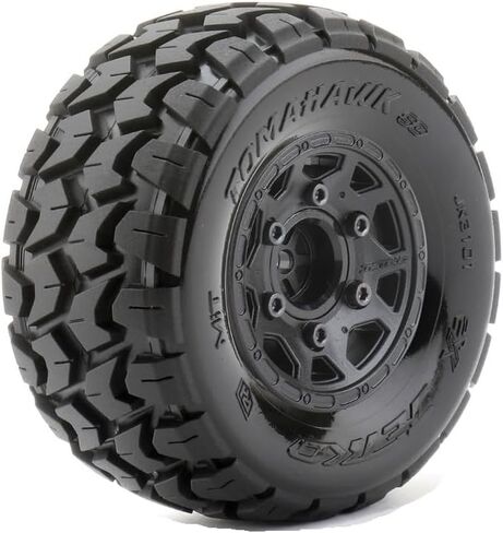 1/10 SC الإطارات المربوطة (2) مع محولات نوبات: Traxxas Slash/Arrma Senton/Pro-Line SC/Associat in Kuwait
