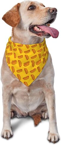 I'm Just Here for The Hot Dogs,Reversible Triangle Bibs Pet Scarf, Holiday Party Photography Props (hot Dog) in Saudi Arabia