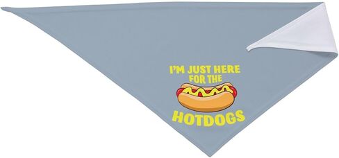 I'm Just Here for The Hot Dogs,Reversible Triangle Bibs Pet Scarf, Holiday Party Photography Props (hot Dog) in Saudi Arabia