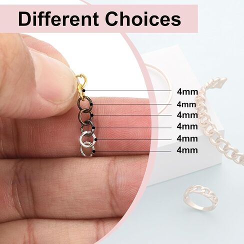 MECCANIXITY 4mm Open Jump Rings Iron Round Ring Connectors for Jewelry Making Tools Supplies Jewelry DIY Crafts Keychains Rings, 6 Color in Saudi Arabia