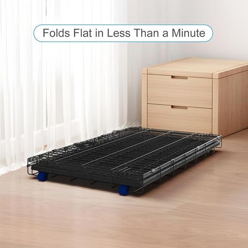 Petstuff Great Crates 36 "قفص الكلب الكبير - بيت الكلب الشاق مع لوحة مقسم للحيوانات الأليفة 40-60 رطلاً - صينية متينة للورق - قابلة للطي ، مقبض وعجلات سهلة الحركة in Saudi Arabia