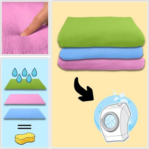 Reversible Dog and Cat Cushion - Soft and Absorbent Fleece Side and Smooth and Cool Polyester Side - Portable - 55.1 x 27.6 in - Green in Saudi Arabia