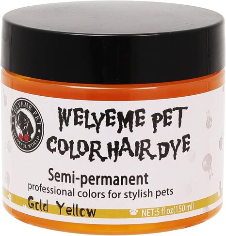 Semi-Permanent Dog Hair Dye, Food-Grade Pigment Dog Dye, Pet Hair Dye Used by Grooming Salons, Cats and All Pets Can be Bathed in Saudi Arabia