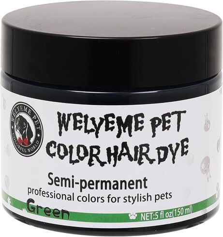 Semi-Permanent Dog Hair Dye, Food-Grade Pigment Dog Dye, Pet Hair Dye Used by Grooming Salons, Cats and All Pets Can be Bathed in Saudi Arabia