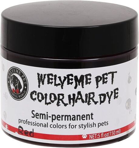 Semi-Permanent Dog Hair Dye, Food-Grade Pigment Dog Dye, Pet Hair Dye Used by Grooming Salons, Cats and All Pets Can be Bathed in Saudi Arabia