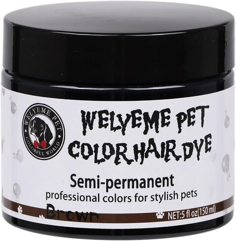 Semi-Permanent Dog Hair Dye, Food-Grade Pigment Dog Dye, Pet Hair Dye Used by Grooming Salons, Cats and All Pets Can be Bathed in Saudi Arabia