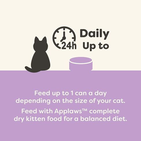 Applaws Natural Wet Cat Food in Broth, Limited Ingredient Canned Wet Cat Food, No Additives, Made with Natural Ingredients, Kitten Variety in Broth Cans (16 x 2.47oz Cans) in Saudi Arabia