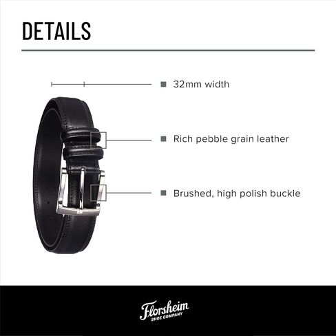 حزام جلدي رجالي من Florsheim مقاس 32 ملم in Saudi Arabia