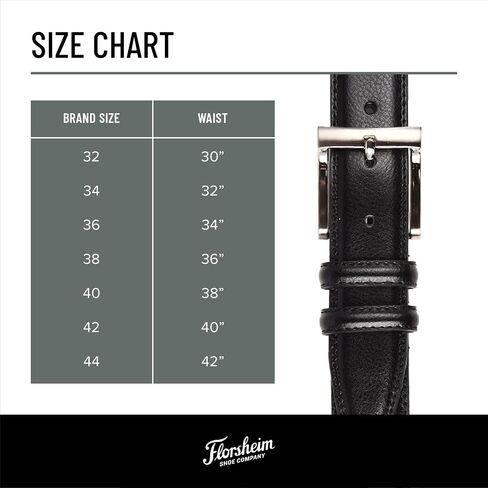 حزام جلدي رجالي من Florsheim مقاس 32 ملم in Saudi Arabia