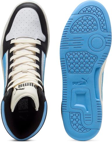 PUMA Men's Rebound Layup Sneaker, Dark Myrtle Black White, 12 in Saudi Arabia