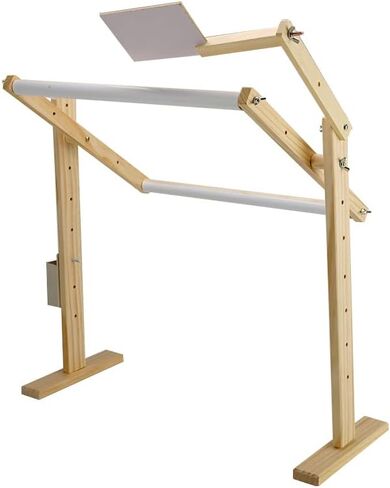 Cross Stitch Frame Vertical Solid Wood Cross Stitch Frame Embroidery Frame, Embroidery Stand Wooden Floor Tabletop Tapestry Frame (A Normal) (A Normal ) in Saudi Arabia