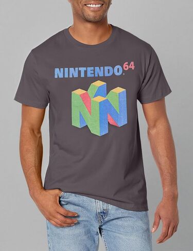 Nintendo Men's N64 Logo Short Sleeve T-Shirt in Saudi Arabia