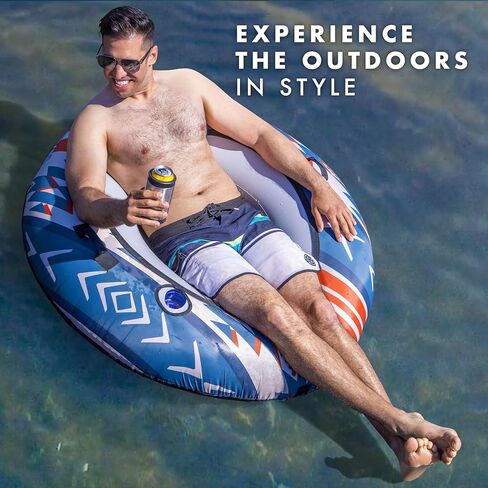 GoSports WOVN River Tubes with Premium Canvas Covers - Choose Your Style - Heavy Duty Floats for Rivers, Lakes, & Pools in Saudi Arabia