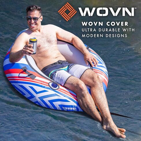 GoSports WOVN River Tubes with Premium Canvas Covers - Choose Your Style - Heavy Duty Floats for Rivers, Lakes, & Pools in Saudi Arabia