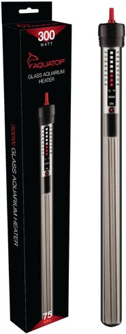 Aquatop 300W Aquarium Submersible Close-درجة حرارة قابلة للتعديل 68-93 درجة فهرنهايت-خزانات الأسماك التي تصل إلى 75 جالون-للمياه العذبة والمياه المالحة-GH-300 in Kuwait