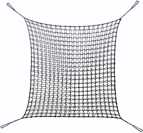 Climbing Cargo Net for Kids - Double Layers Heavy Duty Playground Safety Net, Outdoor Climbing Net for Treehouse Accessories, Backyard, Jungle Obstacle Training & Adventure(6.5x9.8ft),Black in Saudi Arabia