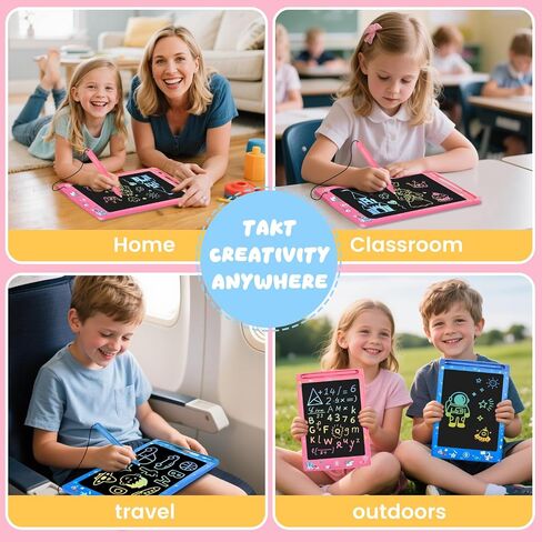 2 Pack LCD Writing Tablet for Kids, Erasable and Reusable Toddler Doodle Board in 8.5 inch, Ideal Educational Drawing Pad for Learning Toy for Ages 3-8 Gifts for Girls Boys in Saudi Arabia