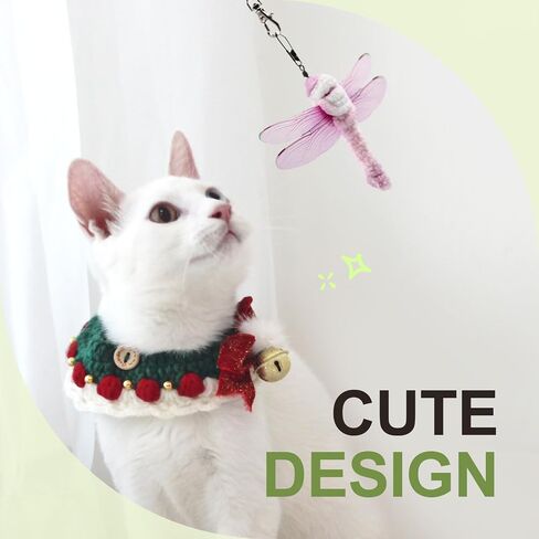 SONGWAY Insect Cat Toy Refills - 10 Pieces Dragonfly Toy Replacements for Indoor Cats, Interactive Cat Toy Wand Attachments in Saudi Arabia