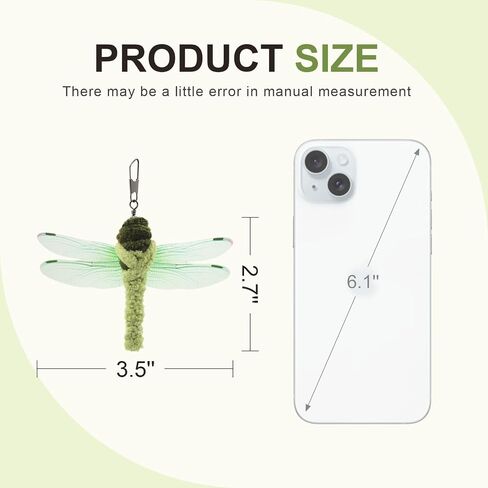 SONGWAY Insect Cat Toy Refills - 10 Pieces Dragonfly Toy Replacements for Indoor Cats, Interactive Cat Toy Wand Attachments in Saudi Arabia