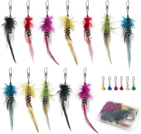 SONGWAY Insect Cat Toy Refills - 10 Pieces Dragonfly Toy Replacements for Indoor Cats, Interactive Cat Toy Wand Attachments in Saudi Arabia