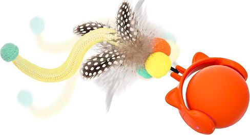 ORSDA Cat Toys for Indoor Cats, New Intelligent Voice Timing Touch Control Cats Ball, Simulate Mouse Sound Kitten Toy, Automatic Interactive Moving Cat Toy for All Ages in Saudi Arabia