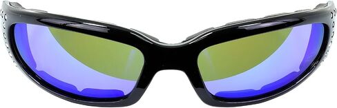 Global Vision Marilyn-3 Padded Motorcycle Riding Sunglasses for Women Smoke Lens UV 400 Protection Rhinestone Bling in Saudi Arabia