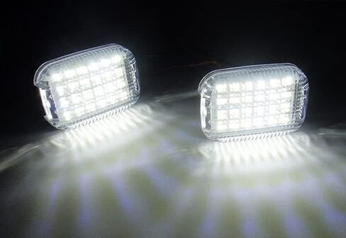 2x LED Interior Cabin Courtesy Cargo Load Space Area Dome Light White For 2014+ Transit 150/250/350/350 HD Van Transit Connect Black in Saudi Arabia