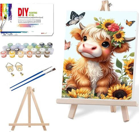 Tiwabb 6 Pack Cocktail Paint by Numbers Kit for Adults Beginner,Scenery Easy Adult Paint by Number Kits on Canvas DIY Painting for Beginners Art by Numbers for Gifts Home Wall Decor 9.5x11.81 Inch in Saudi Arabia