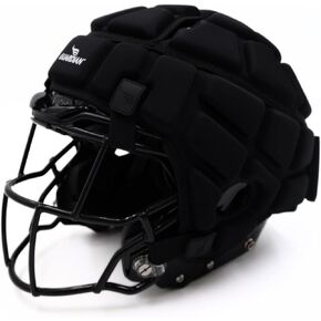 Guardian Cap - Soft-Shell Helmet Cover for Football and Lacrosse - Reduces Impact and Protects Helmets - One Size Fits All for Youth, High School and College Programs - Black in Kuwait