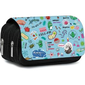 Cat Pencil Case for Boys Girls Cartoon Black Cat I'm Fine Pencil Pounch Large Capacity Flip Top Pen Bag with Zipper Back to School Supplies Cats Themed Pen Holder Office Student Stationery Box