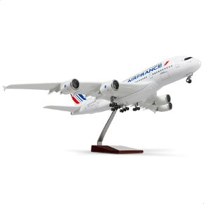 A380 Qatar 1/160 Large Scale Airplane Model -18 inches Airbus a380 Die-cast Airplane Model for Adult -Model Plane with Stand for Aviation Enthusiasts Gifts or Decorations