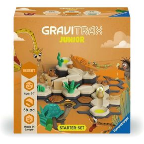Ravensburger GraviTrax Junior Starter Set - My Desert - 58-Piece Marble Run Game - Fun and Educational Preschool Marble Structure Building - STEM-Friendly, Interactive Learning - Kids Age 3 and Older