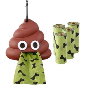 FUN DOG POOP BAG HOLDER