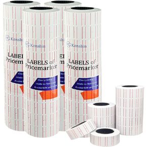 PVC 40 Rolls 22000CT Price Gun Labels, Price Gun Stickers for CN-979, MX-5500, NEW-MX5500, MX-H-813 and Other 1-line Price Gun(Do Not Contain Gun)