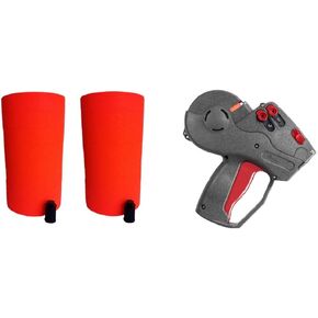Monarch 1136 Price Gun Labels 2 Sleeves - 16 Rolls (Fluorescent Red with Price Gun)