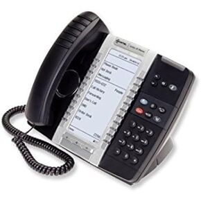 Mitel 5340E VOIP Phone w/Big Backlit Display. SIP/MiNet, GigEth, 48 Key, PoE/AC (Renewed)