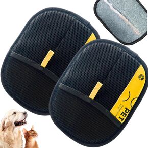 Rhino Ben Pet Hair Remover, Reusable Electrostatic Pet Hair Remover Glove, Electrostatic Gloves Pet Hair Removal, Whimsyard/Velure Pet Hair Removal Glove for Dog & Cat (3 Pcs)