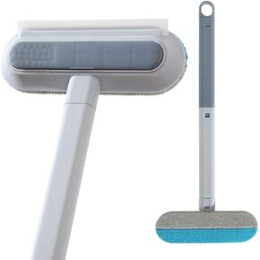 Multifunctional Pet Hair Remover, 2025 New 4 in1 Pet Hair Removal Tool for Couch Carpet Furniture with 17inch Long Handle, Washable Double Sided Lint Brush for Dog and Cat Hair