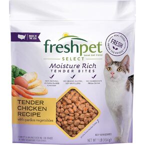 Freshpet Healthy & Natural Cat Food, Fresh Chicken Recipe, 1lb