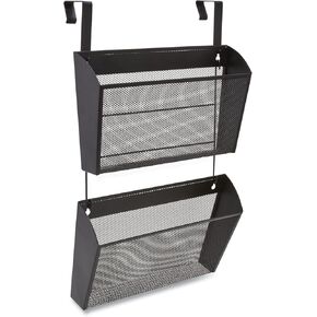 TRU RED Staples TR57580-CC 1-Pocket Mesh Letter Wall File, Black, 2/Pack