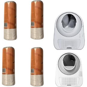 AeroScoop Automatic Litter Box Trash Bags, Compatible with SCOOPER YOUNG and PRO Litter Boxes, 4 Rolls, 80 Trash Bag