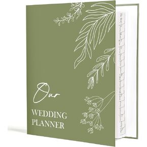 Wedding Planning Book and Organizer for Bride Newly Engaged Couples 222 Pages Bridal Wedding Planner Organizer Notebook with Sticker Checklists & Calendars for Bride To Be