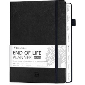 End of Life Planner B5 with Tabs - "I'm Dead Now" Affairs Organizer & Estate Planning Workbook for Seniors: Sorry It's Your Problem Now Death Planner for Final Arrangements & Funeral Wishes, Blue