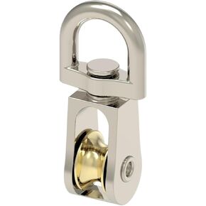 1PCS 43mm Metal Pulley Fixed Pulley Crown Block and Pulley Block Single Pulley