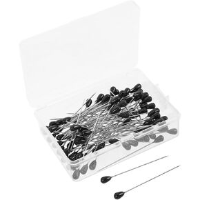 100pcs دبابيس رأس لؤلؤة لؤلؤة الدمعة لخياطة خياطة اللحف صياغة دبابيس أمان كبيرة لحماية النسيج المثلى للعديد من الأقمشة