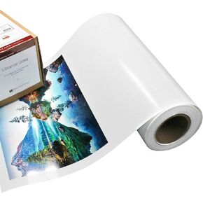 Vibrance Gloss Photo Printer Paper 10 mil 255 gsm Glossy Finish Premium Photo Paper Roll on 3inch Core 44 inches x 100 feet Works with Most Inkjet Printers Including Professional Makes and Models