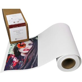 Vibrance Matte Photo Printer Paper 12 mil 230 gsm Matte Finish Premium Photo Paper Roll on 3in Core 36 inches x 100 ft Works with Most Inkjet Printer Professional Makes and Models Like Epson Canon HP