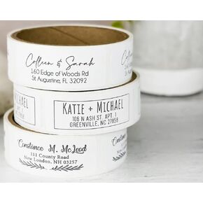 Personalized Return Address Labels - Custom Address Stickers on Rolls (250-500 Labels) (Elegant)