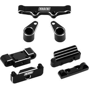 INJORA Aluminum Front Bulkhead, Rear Pin Mounts, Steering Rack for Buggy Losi Micro-B/Micro-T Upgrade