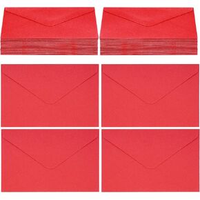 jiebor 60pcs 4 x 6 Envelopes A6 Gift Business Card Envelopes Bulk for Photo Invitation Engagement Wedding Parties Graduations (Pink)